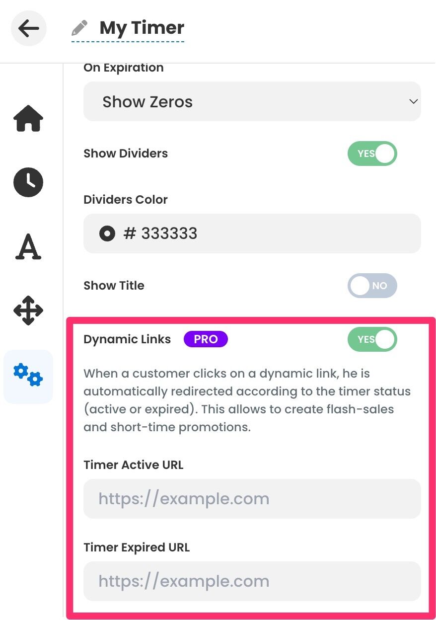 Enable dynamic links
